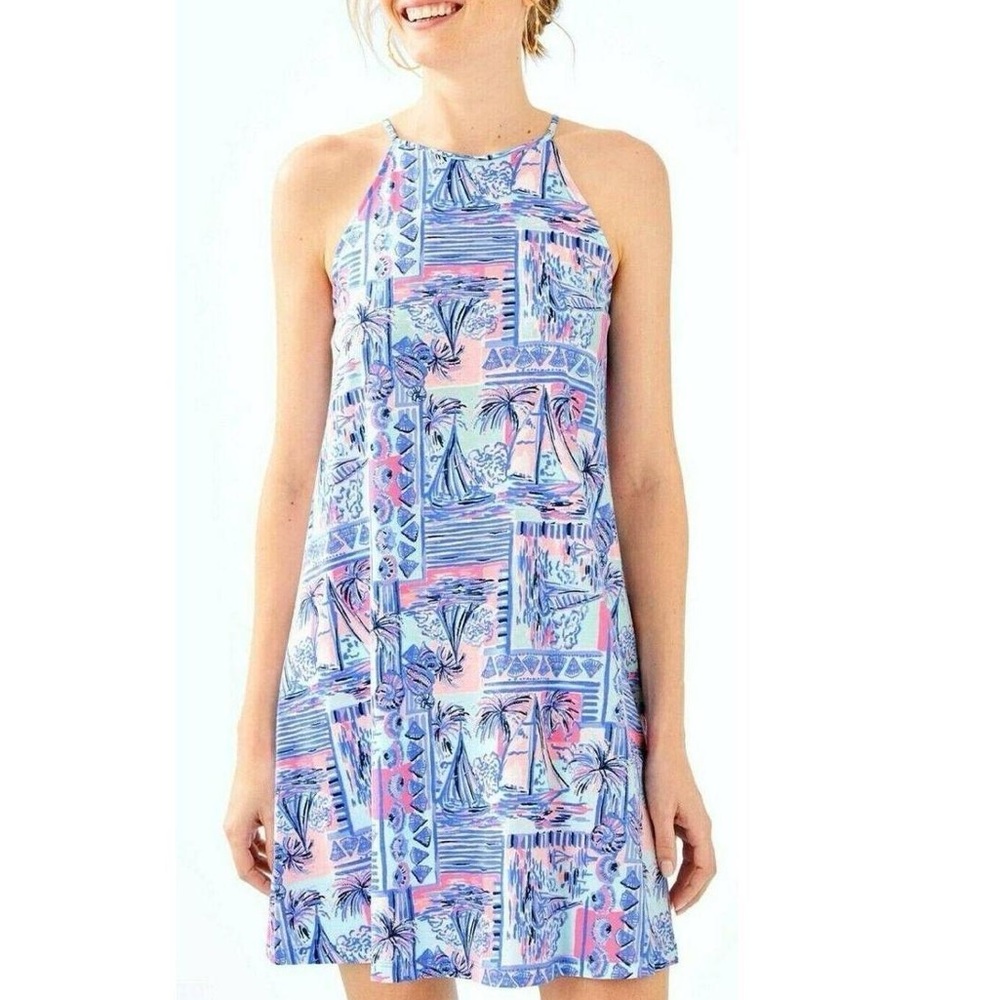 Lilly Pulitzer | Margot Swing Dress | Whisper Blue Yeah Buoy | Summer Dress